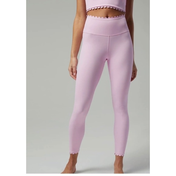 IVL COLLECTIVE Hydralux Scallop Legging In Pink Size 6 - Picture 1 of 6